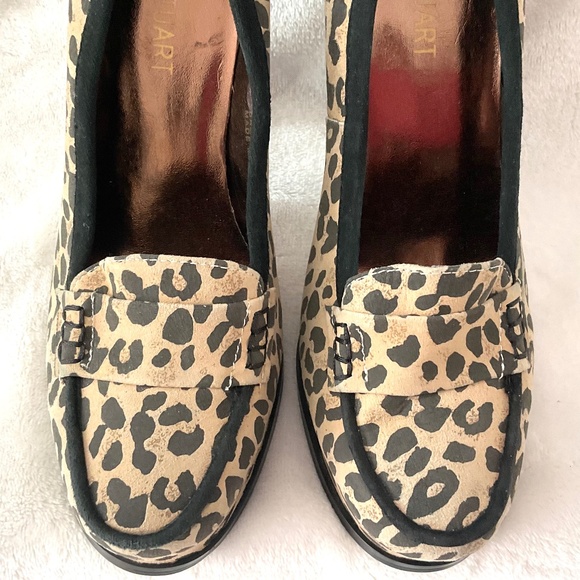 Colin Stuart~Women’s Platform‎ Leopard Print Leather Heels Size 7.5B - Picture 5 of 15
